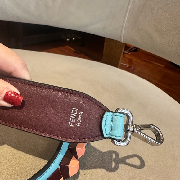 Fendi Multicolor Studded Shoulder Bag Strap - Picture 2 of 4